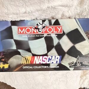 NASCAR 50th anniversary Monopoly board game 1997 collectors est. PewterTokens!🧨💥